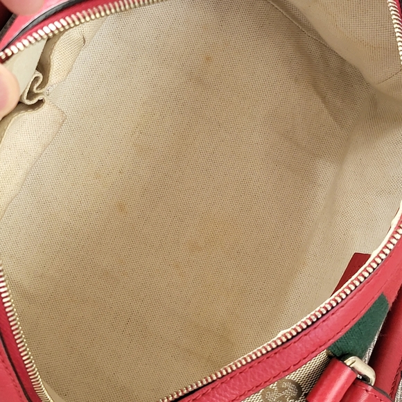 Gucci Sherry Web Boston 25 Bag GG Canvas..Authentic w/COA. - Picture 13 of 16